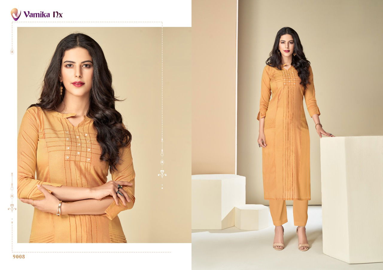Vamika Nx Ashmi Fancy Party Wear Viscos Stylish Designer Kurti Collection